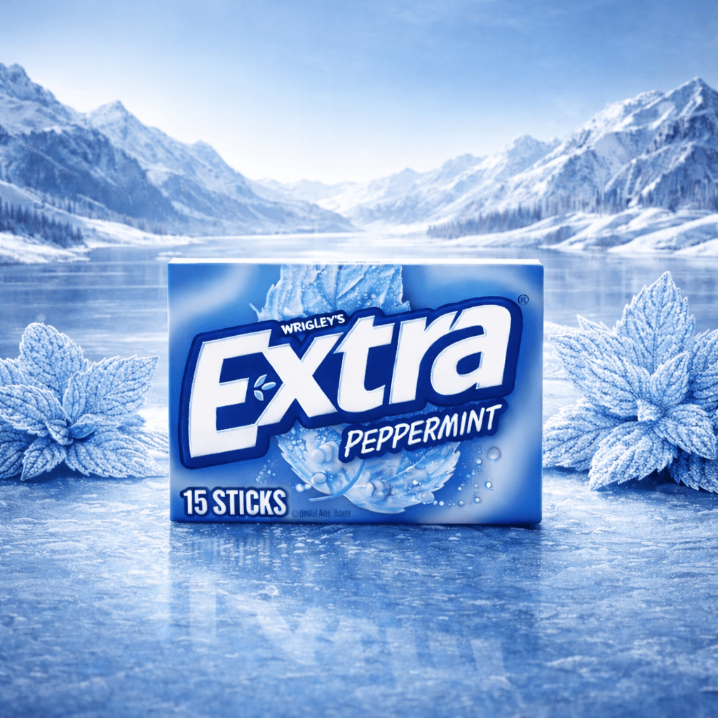 Extra Sugar Free Chewing Gum – 15 Stick Packs (Case of 10) – Peppermint