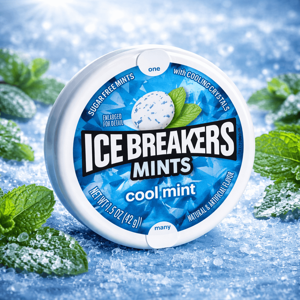 Ice Breakers Mints – 1.5 oz Packs (Case of 8) – Cool Mint