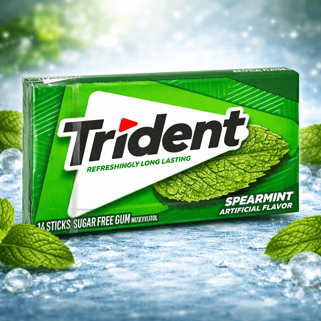 Trident Gum – 14 Stick Packs (Case of 15) – Spearmint