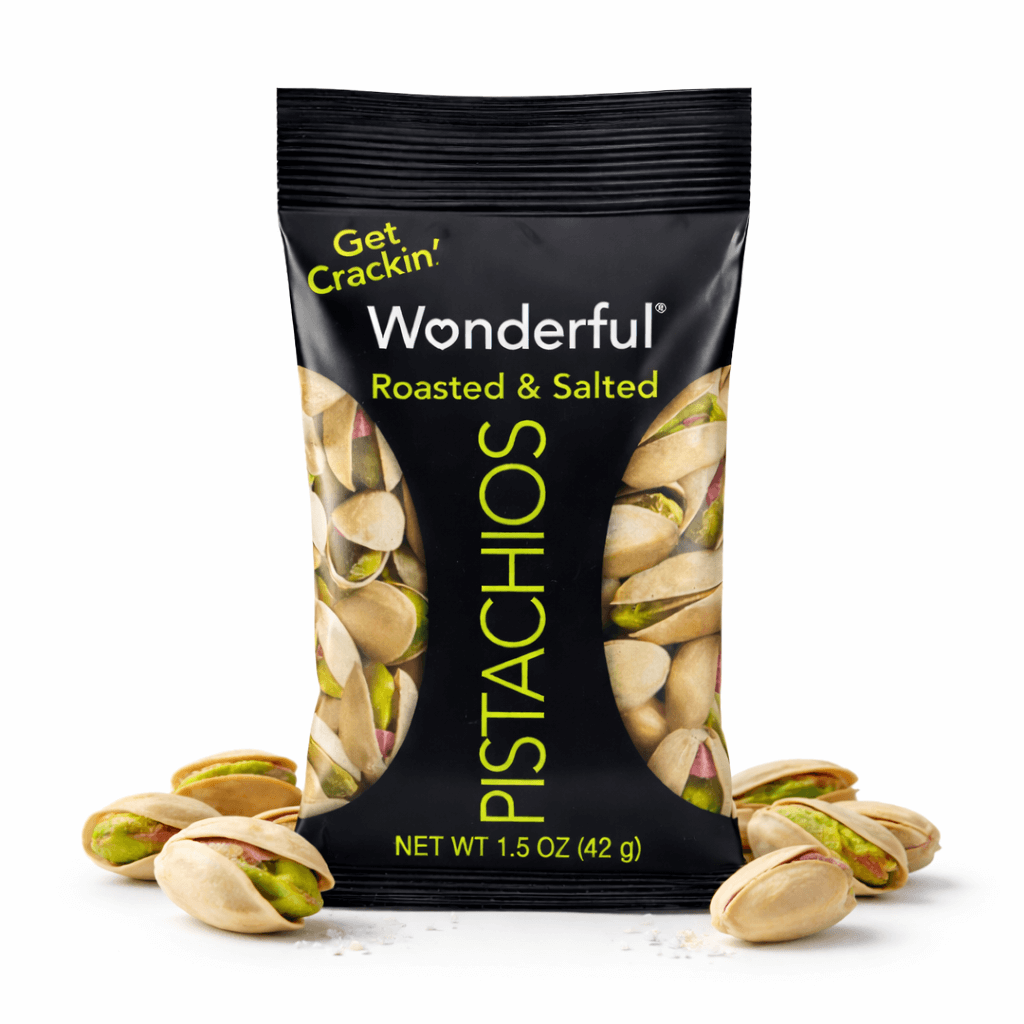 Wonderful Pistachios Roasted & Salted (In-Shell) – 1.5 oz Units (Case of 24)