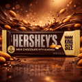 Hershey’s King Size Milk Chocolate – 2.6 oz Bars (Case of 18) – Milk Chocolate with Almonds