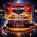 Jack Link’s Beef Jerky – 3.25 oz Packs (3-Pack) – Teriyaki