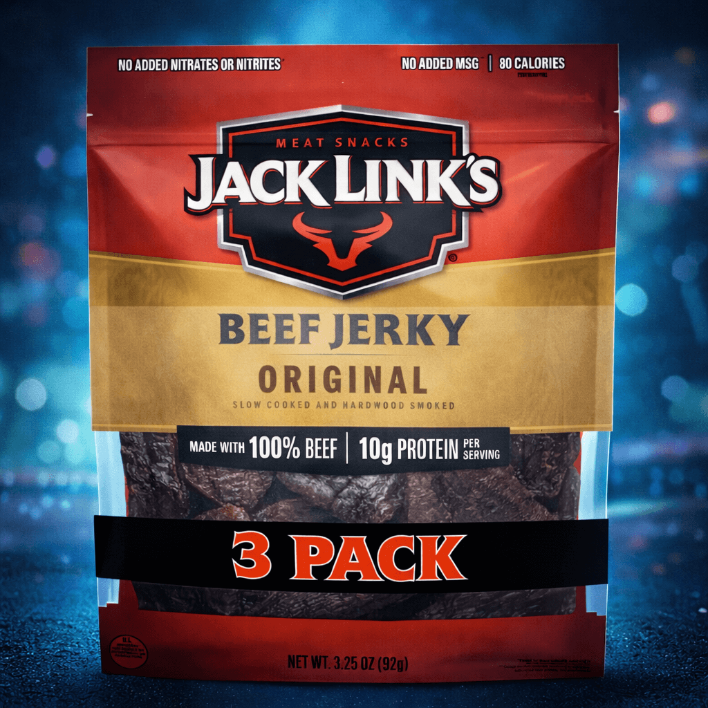 Jack Link’s Beef Jerky – 3.25 oz Packs (3-Pack) – Original