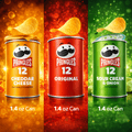 Pringles Grab & Go Potato Crisps – Variety Pack (Case of 36)