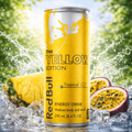 Red Bull Energy Drink – 8.4 fl oz Cans (Case of 24) Tropical (Yellow Edition)
