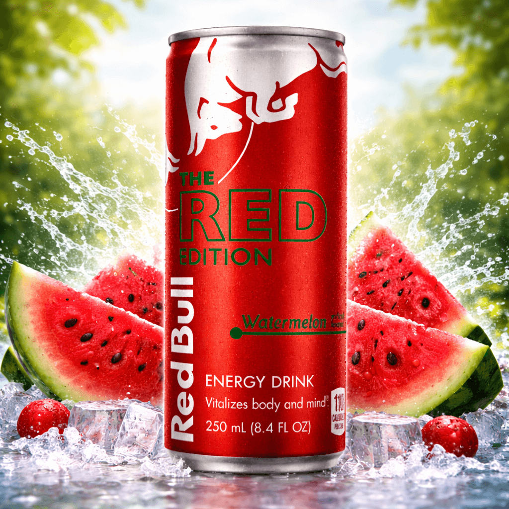 Red Bull Energy Drink – 8.4 fl oz Cans (Case of 24) Watermelon (Red Edition)