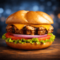 Pierre Signatures Angus Cheeseburger – 6.2 oz Units (Case of 8)