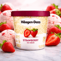 Häagen-Dazs Ice Cream Cups – 3.6 fl oz Cups (Case of 12) – Strawberry