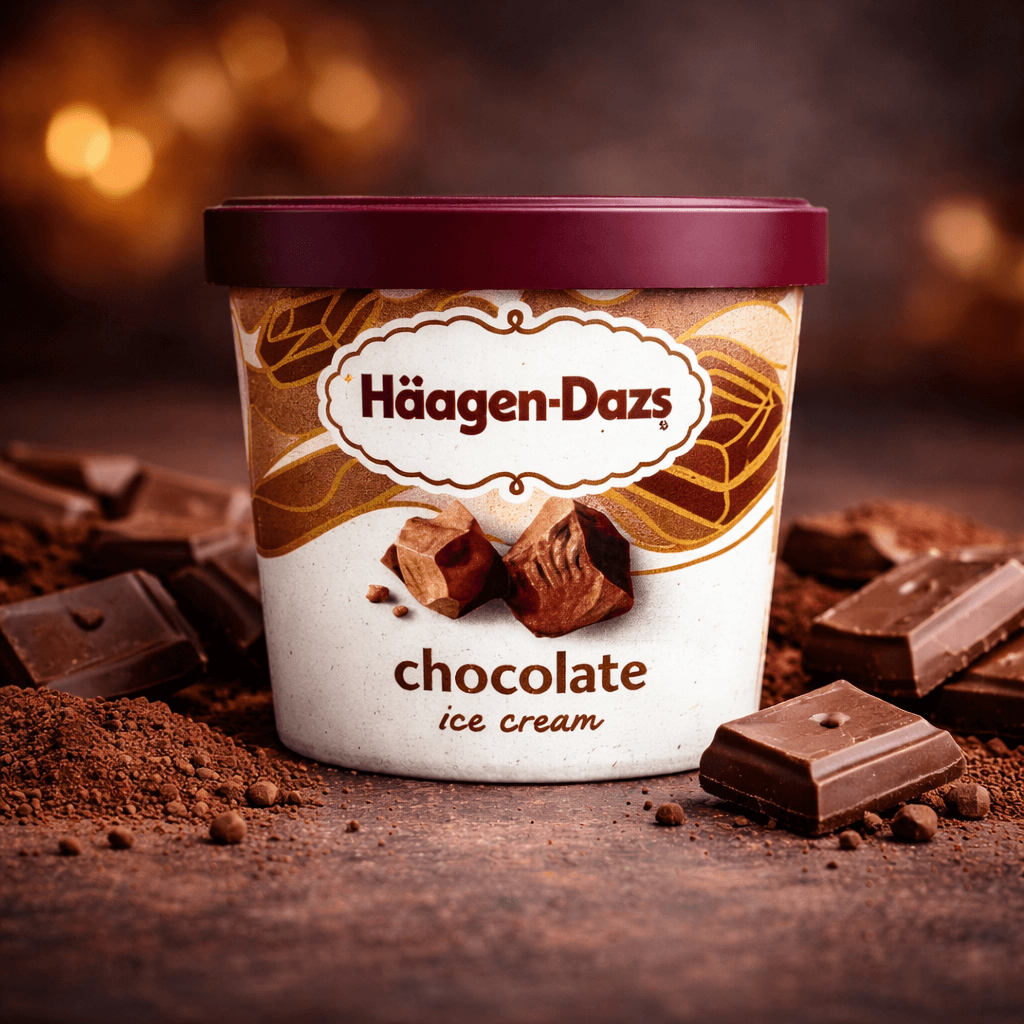 Häagen-Dazs Ice Cream Cups – 3.6 fl oz Cups (Case of 12) – Chocolate