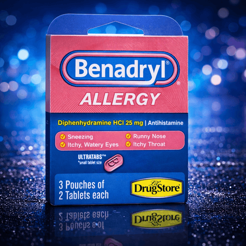Benadryl Allergy Ultratabs – 25 mg Trial Packs (Case of 6)