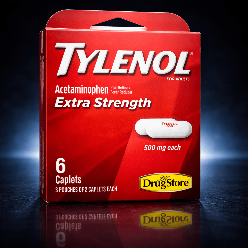 Tylenol Extra Strength Acetaminophen – 500 mg Trial Packs (Case of 6)