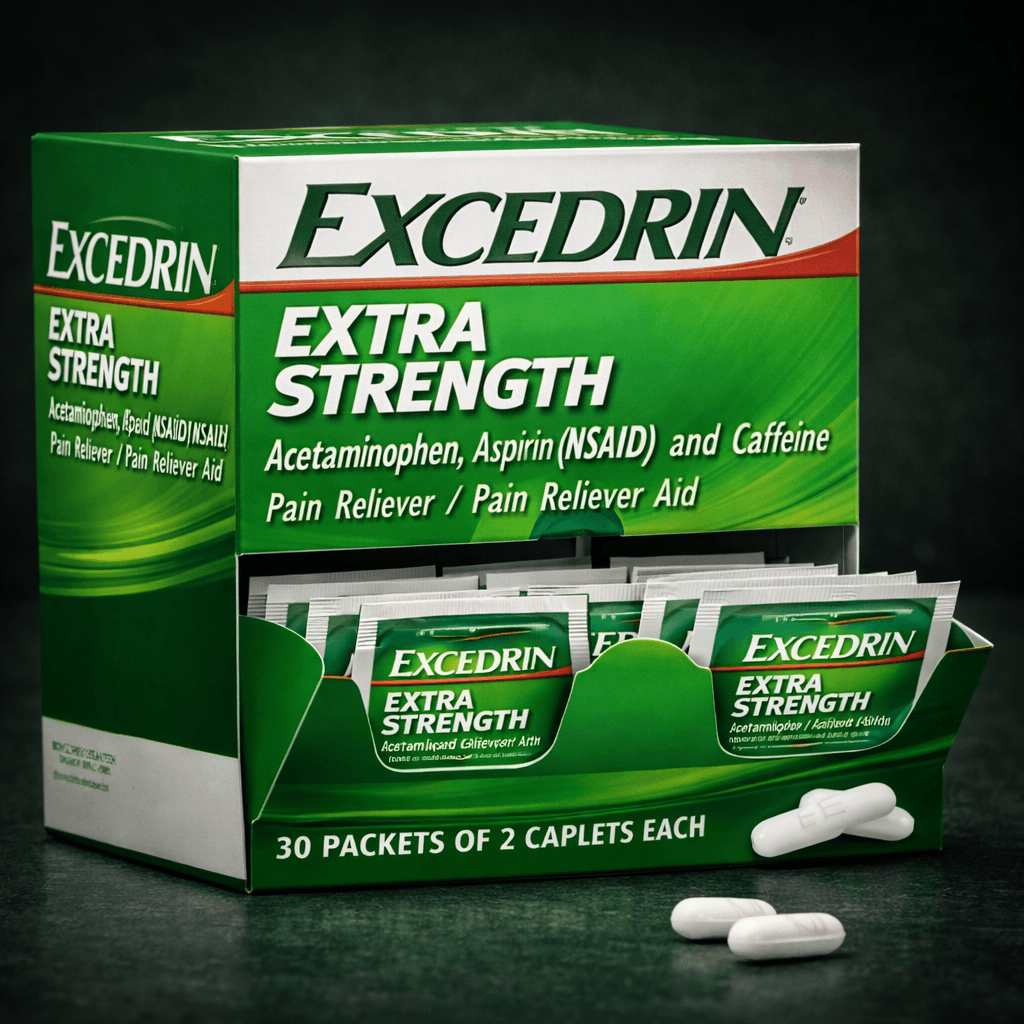 Excedrin Extra Strength Caplets – 30 Pouches (Case of 30)