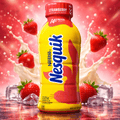 Nesquik Low-Fat Milk Strawberry – 14 fl oz Bottles (Case of 12)