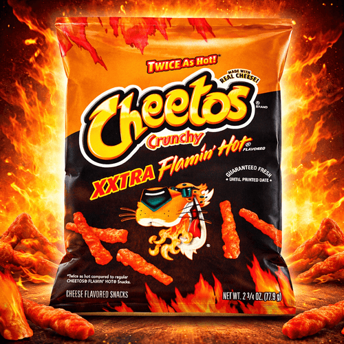 Cheetos Crunchy Chips – 2.75 oz Bags (Case of 32) – XXtra Flamin Hot