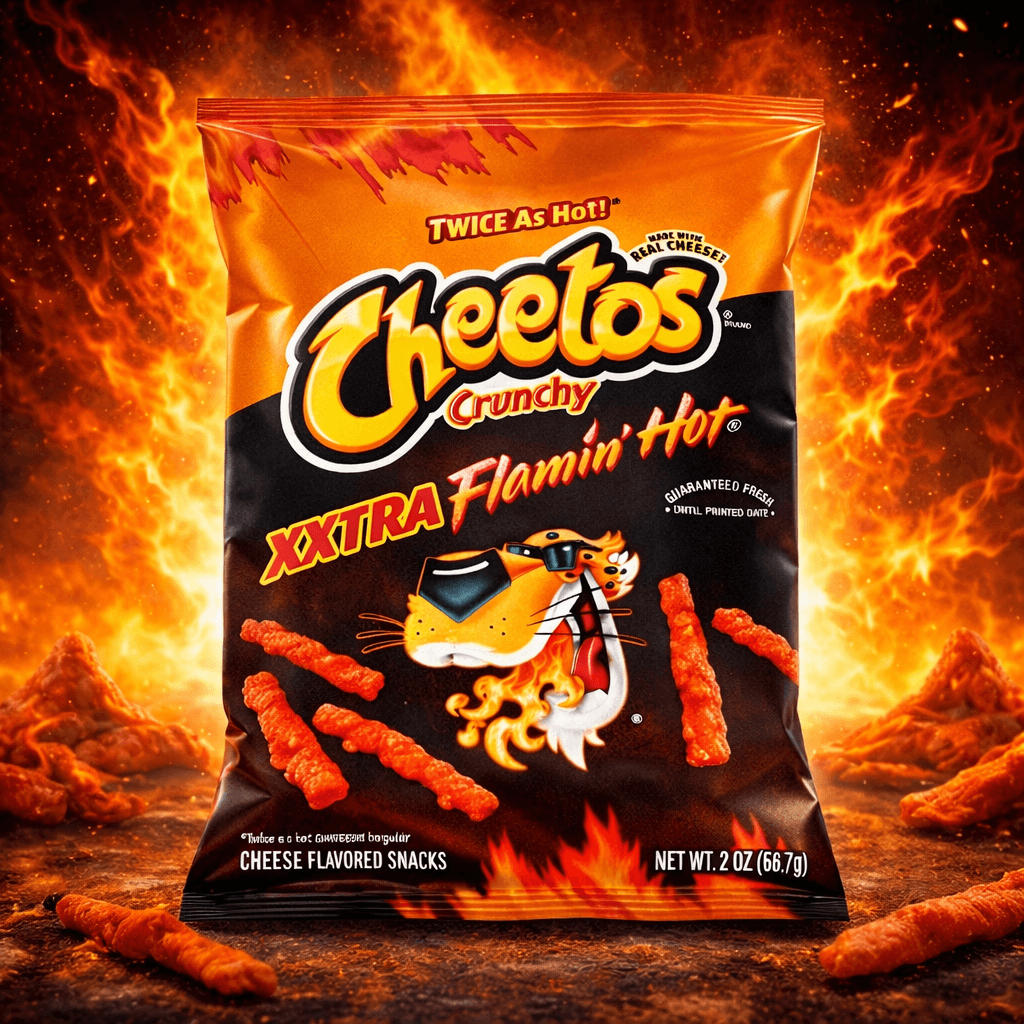Cheetos Crunchy Flamin’ Hot Snacks – 2 oz Bags (Case of 64) – Flamin’ Hot