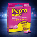 Pepto-Bismol Chewable Tablets – 4 Tablets per Pack (Case of 6)