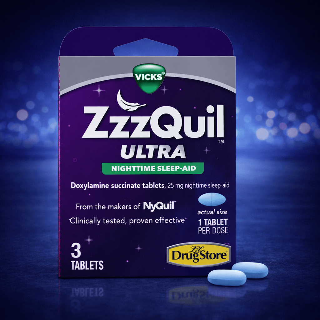 ZzzQuil Capsules – 3 Capsules per Pack (Case of 6)