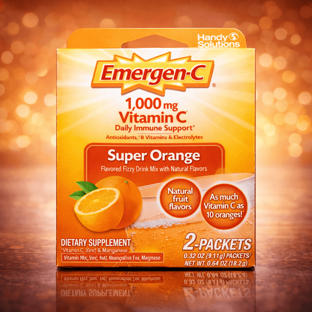 Emergen-C 1000 mg Orange – 2 Pouches per Pack (Case of 6)