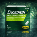 Excedrin Extra Strength Tablets – 4 Tablets per Pack (Case of 6)