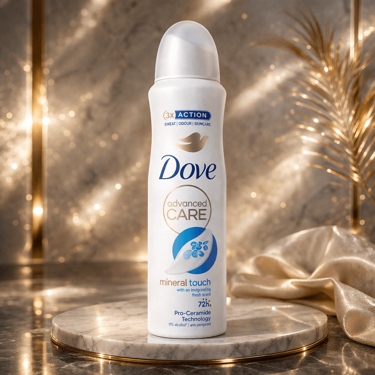 Dove Advanced Care Spray Mineral Touch – 150 mL (Case of 6)