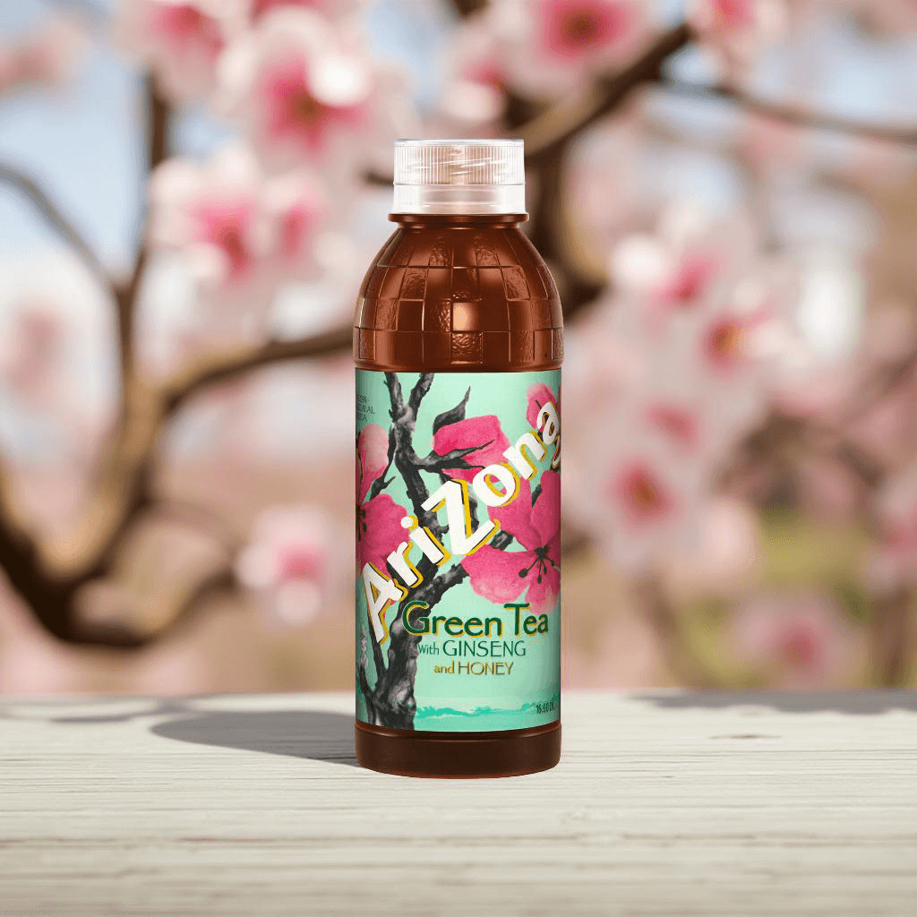 AriZona Green Tea – Ginseng & Honey – 16 fl oz Bottles (Case of 12)