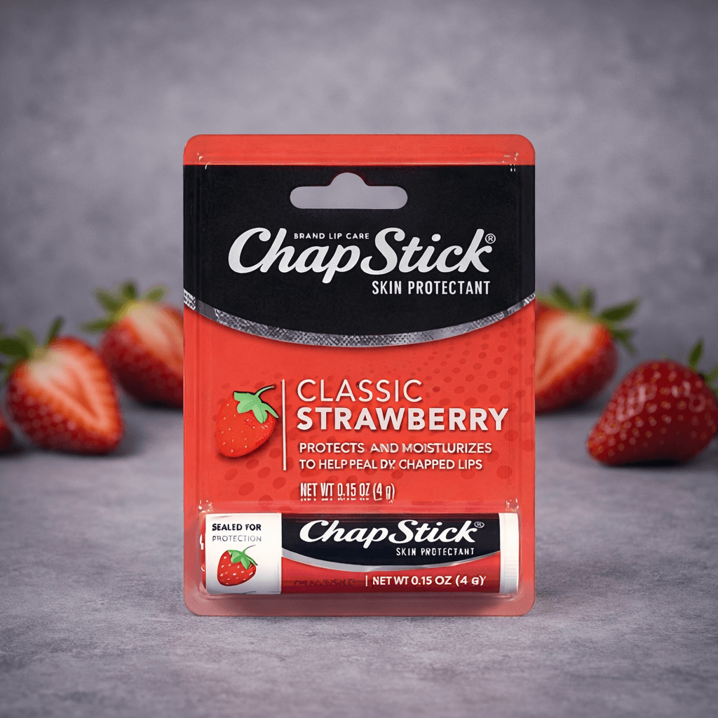 ChapStick Lip Balm – 0.15 oz Sticks (Case of 12) – Strawberry