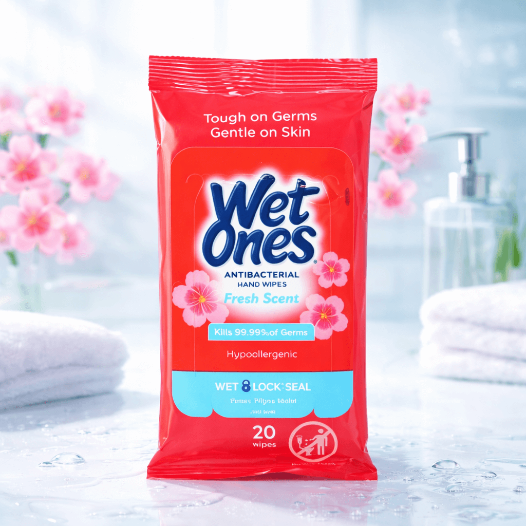 Wet Ones Antibacterial Wipes (Travel Pack) (Case of 7)