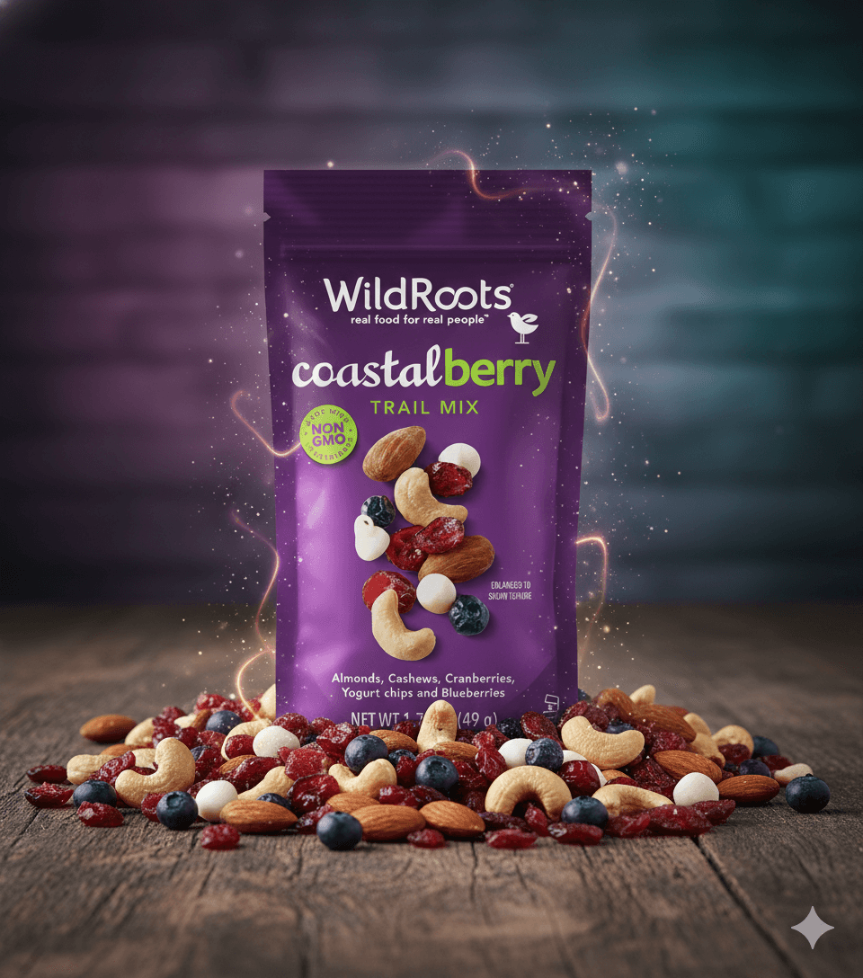 WildRoots Coastal Berry Trail Mix – 1.75 oz Packs (Case of 12)