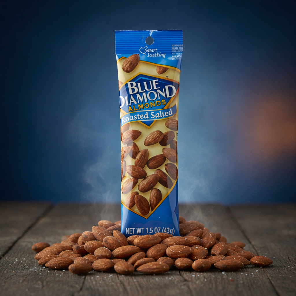 Blue Diamond Almonds Lightly Salted – 1.5 oz Tubes (Case of 12)