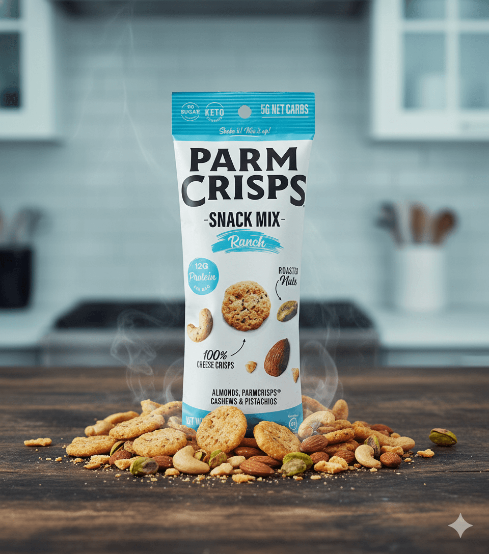 Parm Crisps Ranch Snack Mix – 1.5 oz Bags (Case of 12)