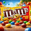 M&M’s Peanut Share Size – 3.27 oz Packs (Case of 24)