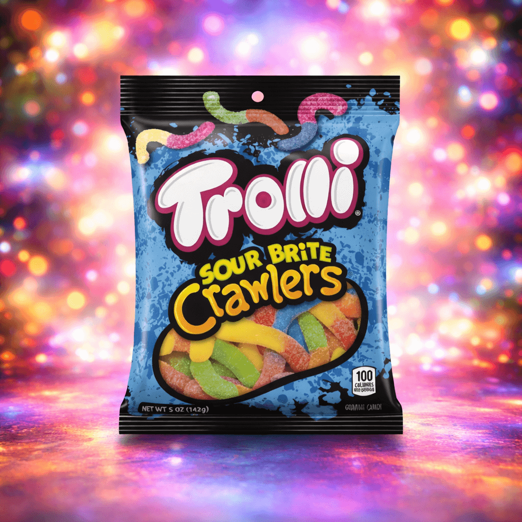 Trolli Sour Brite Crawlers – 5 oz Bags (Case of 16)